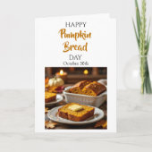 Carte Happy Pumpkin Bread Day | October 30th (Devant)