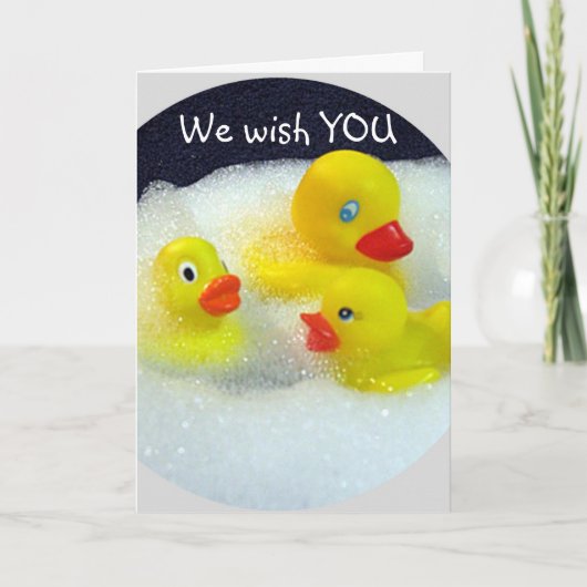 Carte HAPPY QUACKY GROUP CARD POUR LA 40ème (Devant)