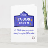 Carte Happy Ramadan Kareem (Devant)