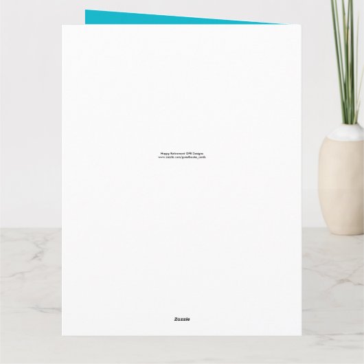 Carte Happy Retirement 3 It's Time Big Greeting Card (Dos)