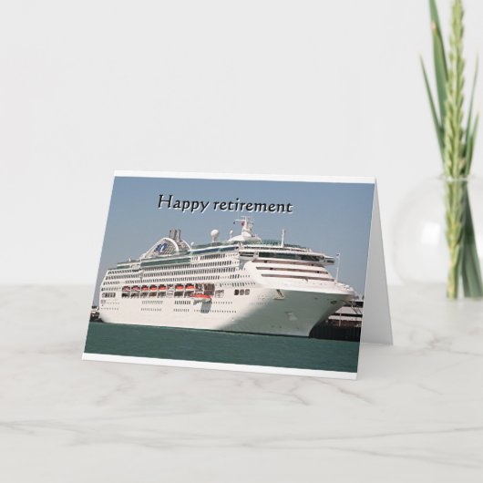 Carte Happy retirement : cruise ship 2 (Devant)