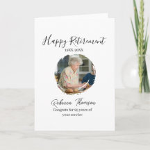 Happy retirement year name circle photo retired