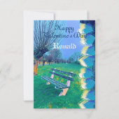 Carte Happy Romantique Valentine Sweeping Heart Aquarell (Devant)