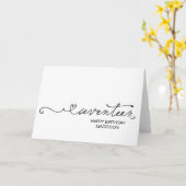 Carte Happy Seventeenth Birthday Turning Seventeen 17th (Fleur jaune)