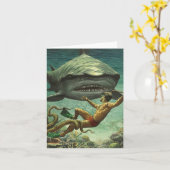Carte Happy Shark Week (Fleur jaune)