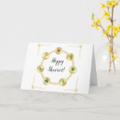 Carte Happy SHAVUOT décoratif de sept espèces (Fleur jaune)