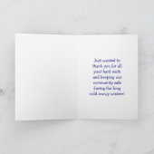 Carte Happy Snow Plow Drivers Appreciation Day | Dec 2nd (Intérieur)