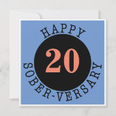 Carte Happy Sober-versary (Devant)