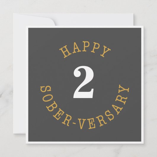 Carte Happy Sober-versary (Devant)