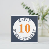 Carte Happy Sober-versary (Debout devant)