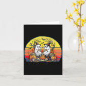 Carte Happy Soky Camng Crew Halloween Campfire (Fleur jaune)