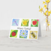 Carte Happy Spring (Fleur jaune)