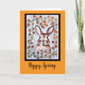 Carte Happy Spring Bunny (Devant)