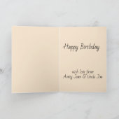 Carte Happy Squirrel Matsumoto Hoji Style Birthday (Intérieur)