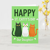 Carte Happy St Cattys Day Daughter Card (Fleur jaune)