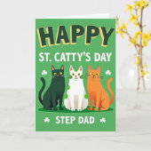 Carte Happy St Cattys Day Step Dad Card (Fleur jaune)