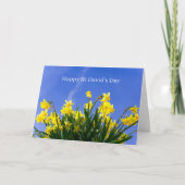 Carte Happy St David’s Day Daffodils Welsh Greeting (Devant)