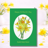 Carte Happy St David's Day Welsh Daffodils