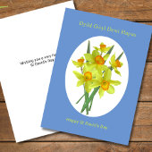 Carte Happy St David's Day Welsh Daffodils