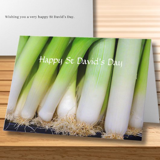 Carte Happy St David's Day Welsh Leeks Personalized