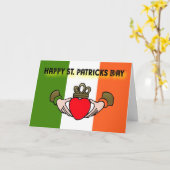 CARTE HAPPY ST LE JOUR DU CLADDAGH PATRICK (Fleur jaune)