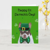 Carte Happy St Patrick (Fleur jaune)