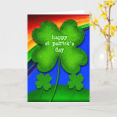 Carte Happy St. Patrick's Day (Fleur jaune)