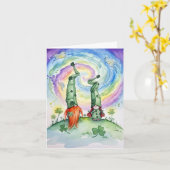 Carte Happy St. Patrick's Day  (Fleur jaune)