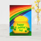 Carte Happy St. Patrick's Day Card (Fleur jaune)