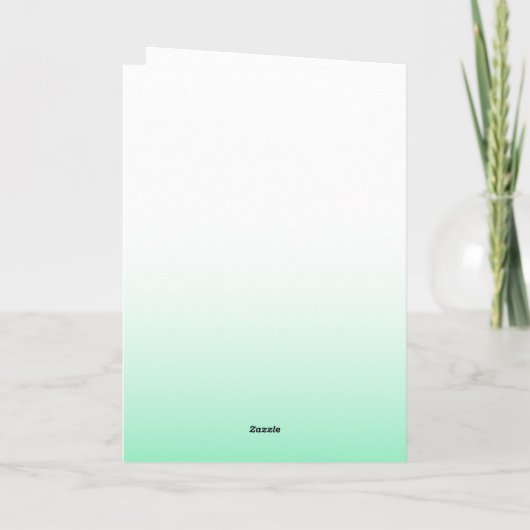 Carte Happy St Patricks Day Green Balloon Fun Typography (Dos)