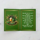 Carte Happy St. Patrick's Day - Irish Blessing & Ornate (Intérieur)
