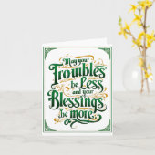 Carte Happy St. Patrick's Day Motivational Quote Apparel (Fleur jaune)