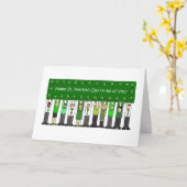 Carte Happy St. Patrick's Day to All of You (Fleur jaune)