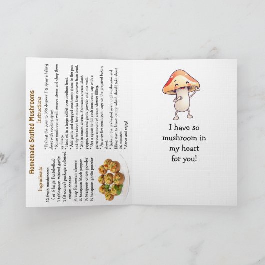 Carte Happy Stuffed Mushroom Day | February 4th (Intérieur)