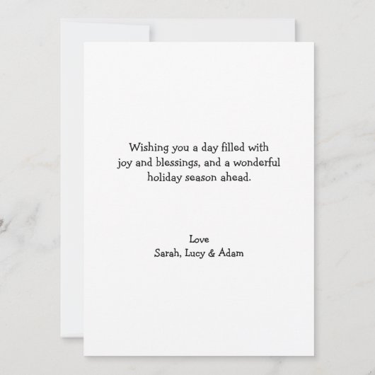 Carte Happy Thanksgiving (Dos)