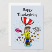 Carte Happy Thanksgiving (Devant / Derrière)