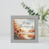 Carte Happy Thanksgiving (Debout devant)