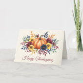 Carte Happy Thanksgiving (Devant)
