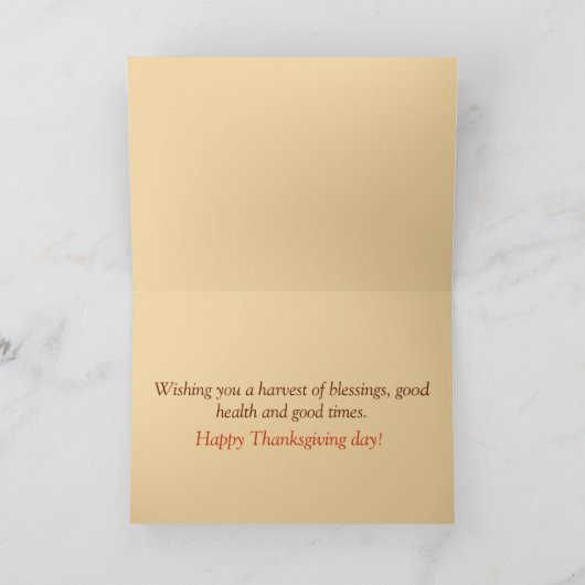 Carte Happy Thanksgiving (Intérieur)