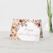 Carte Happy Thanksgiving Autumn Border Card (Devant)