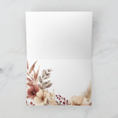 Carte Happy Thanksgiving Autumn Border Card (Intérieur)