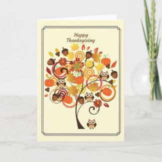 Carte Happy Thanksgiving Card