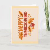 Carte Happy Thanksgiving Greeting Card (Devant)
