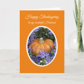 Carte Happy Thanksgiving to my Husband Pumpkin (Devant)