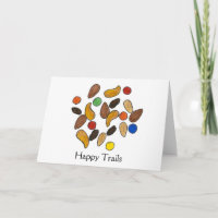 Happy Trails Trail Mix Go Away Retirement Card