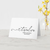 Carte Happy Twelfth Birthday Turning Twelve Personalised (Fleur jaune)