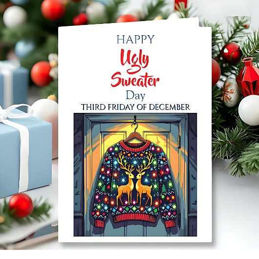 Carte Happy Ugly Sweater | Third Friday of December 