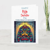 Carte Happy Ugly Sweater | Third Friday of December  (Devant)