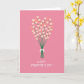 Carte Happy Valentine Heart Bouquet Card (Fleur jaune)