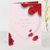 Carte Happy Valentine’s Day Card For Lovebirds (Fleur jaune)